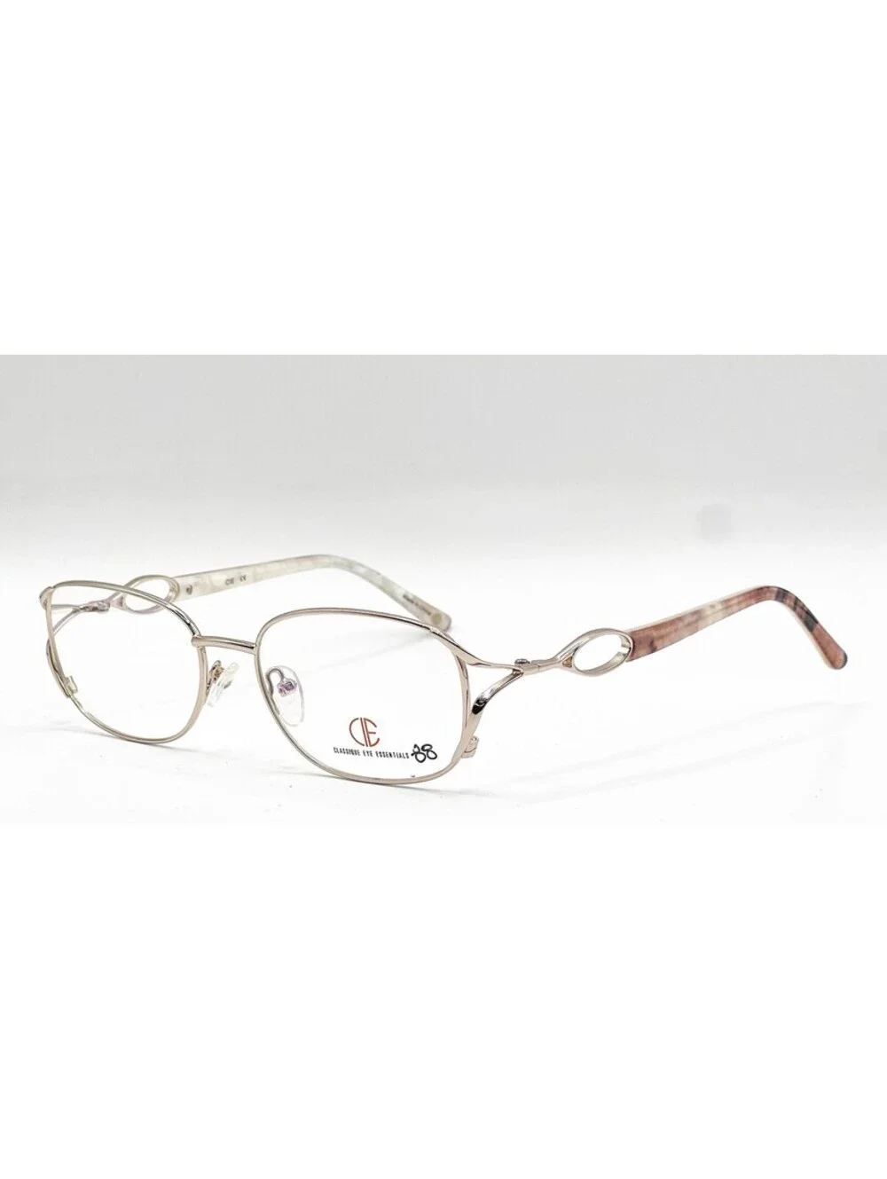 Classique Eye Essentials Sec119 C3 Light Gold Authentic Eyeglasses 53-17-130